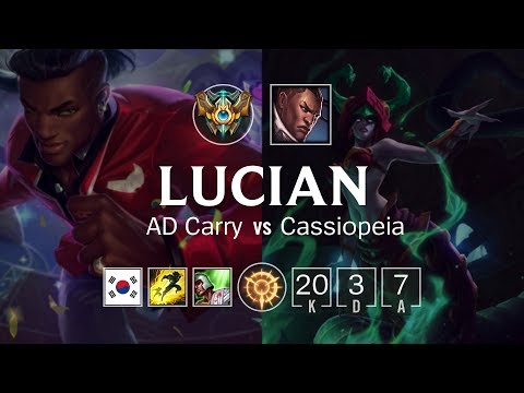 Lucian ADC vs Cassiopeia - KR Master Patch 8.24