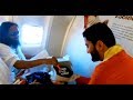 Sri Sri Cuts Cake On Flight Ashwin Patel S Birthday