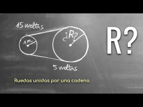 EL FAMOSO PROBLEMA DE LAS RUEDAS UNIDAS POR UNA CADENA. Razonamiento matemático.
