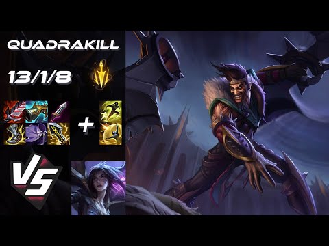 BOTTOM Draven vs Kai'Sa [QUADRAKILL] - EU Grandmaster Patch 25.S1.5