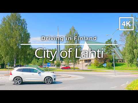 Driving in City of Lahti, Finland - 4K