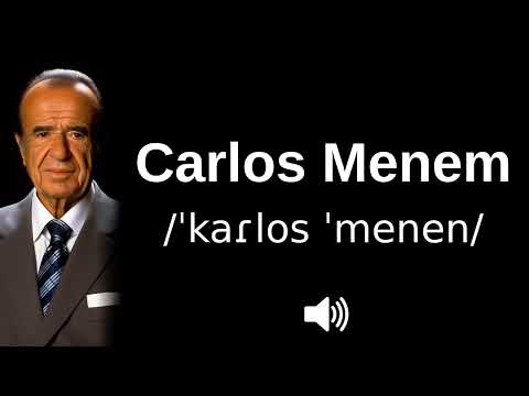 🇦🇷 How to pronounce Carlos Menem (CORRECTLY!)