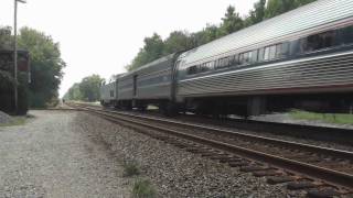 preview picture of video 'SB Amtrak Train 89 and SB Amtrak Train 79 at the Doswell Diamond in Doswell, VA'