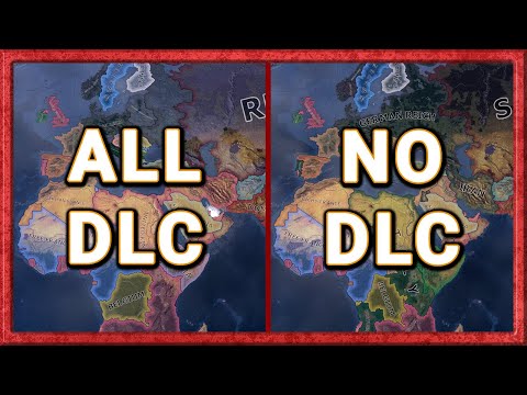All DLC vs No DLC - HOI4 Double Timelapse | Side by Side Comparison