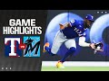 Rangers vs. Marlins Game Highlights (6/2/24) | MLB Highlights