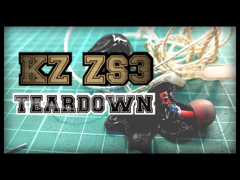 KZ ZS3 GREAT for DIY IEM modding ? ZS3 teardown reveal  [NAKED Reveal]
