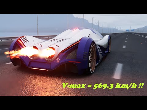 Thumbnail for Devel Sixteen 12.3L 5007HP Quad-Turbo V16 Top Speed 569.4 km/h | Assetto Corsa by Car