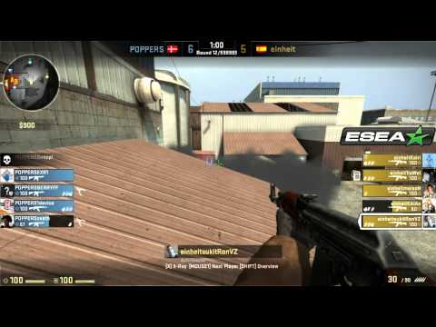 einheit vs. POPPERS - ESEA Open Finals - de_nuke