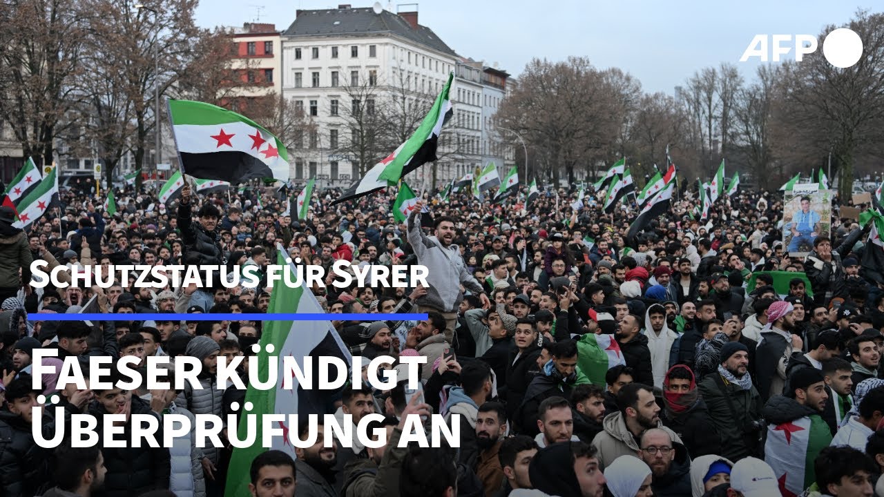 Faeser: Wir werden Schutzgewährungen für Syrer "überprüfen" | AFP