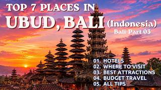 Top 7 Places in Ubud, Bali | INDONESIA | UBUD | BALI  #ghumakkadphotographer