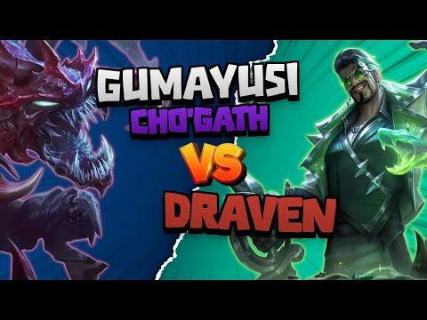 T1 Gumayusi BOTTOM Cho'Gath vs Draven | 15.4