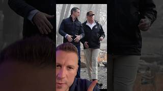 Gavin Newsom is a lot taller than Trump #trump #newsom #height #meeting