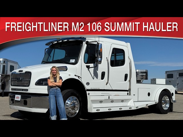 Preview image of Freightliner M2 106 Summit Hauler Luxury Hauler Truck youtube video