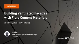 Webinar | Building Ventilated Facades with Fibre Cement Materials