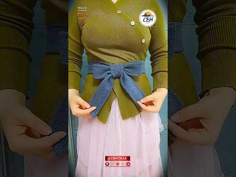 how to tie a pretty knot on a dress