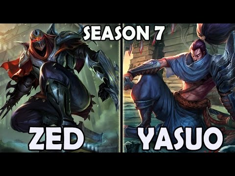 SKT T1 Faker ZED vs YASUO - Rank #76 Korea Challenger 576LP