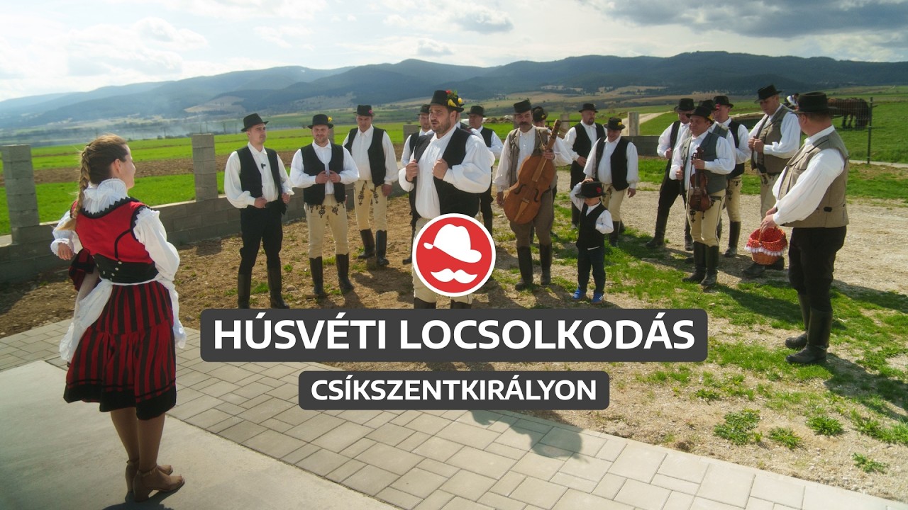 Locsolkodás népviseletben, zenével, tánccal és friss kútvízzel