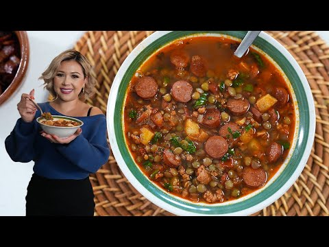 LENTEJAS CHARRAS, the perfect soup to enjoy this season | Easy Lentil Soup