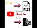 How To Download Or Convert Videos From Youtube To MP3 Or MP4