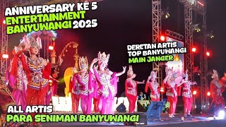 Download lagu Keseruan Pemeran JANGER All Artis Banyuwangi Di ANIVERSARY ENTERTAINMENT Ke5 Live Stadion Jajag 2025 mp3