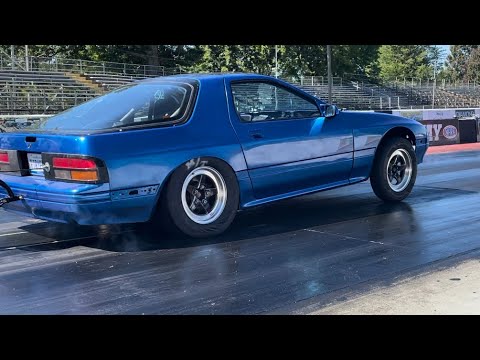 2jz Mazda FC Rx7 in car 1/4 mile