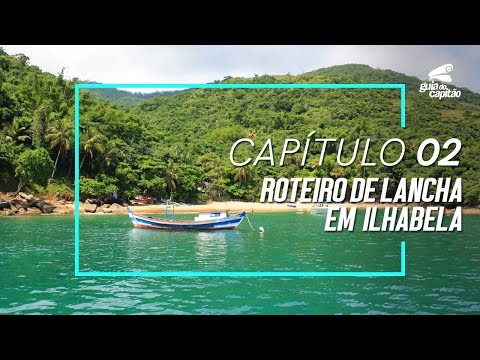 Roteiro de luxo com lancha em Ilhabela no Guia do Capitão 2019 - Bombarco