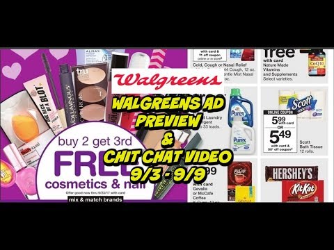 WALGREENS AD PREVIEW & CHIT CHAT VIDEO FOR DEALS 9/3 - 9/9 Video