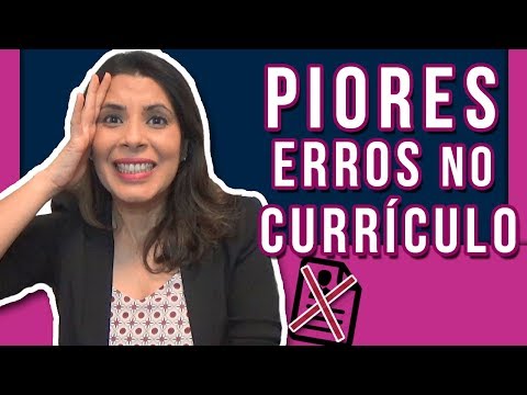 PIORES ERROS NO CURRÍCULO: Dicas para evitar Erros e ter Sucesso no Processo Seletivo🥇 Video