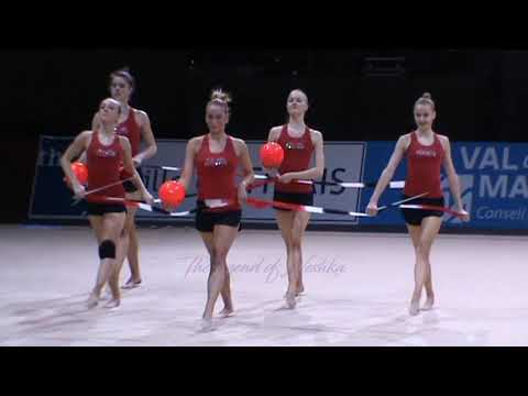 POLAND 3 balls 2 ribbons - 2014 Thiais podium trainings