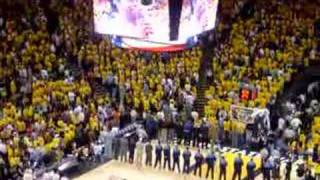 Brian McKnight Singing National Anthem - DAL@GSW gm3