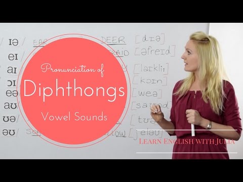 Vowel Sounds: Diphthongs / English Pronunciation Class with Julia