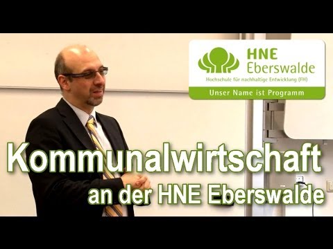 Kommunalwirtschaft an der HNE Eberswalde