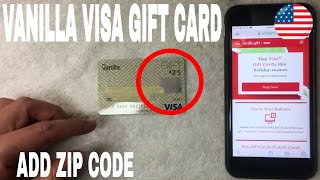 ✅  How To Add Register Zip Code To Vanilla Visa Gift Card 🔴