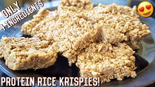 High Protein Rice Krispy Treats | Healthy Bodybuilding Dessert Recipe