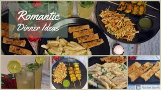 Quick Recipes For Romantic Candle Light Dinner at home | Valentine Day Special|romantic dinner ideas