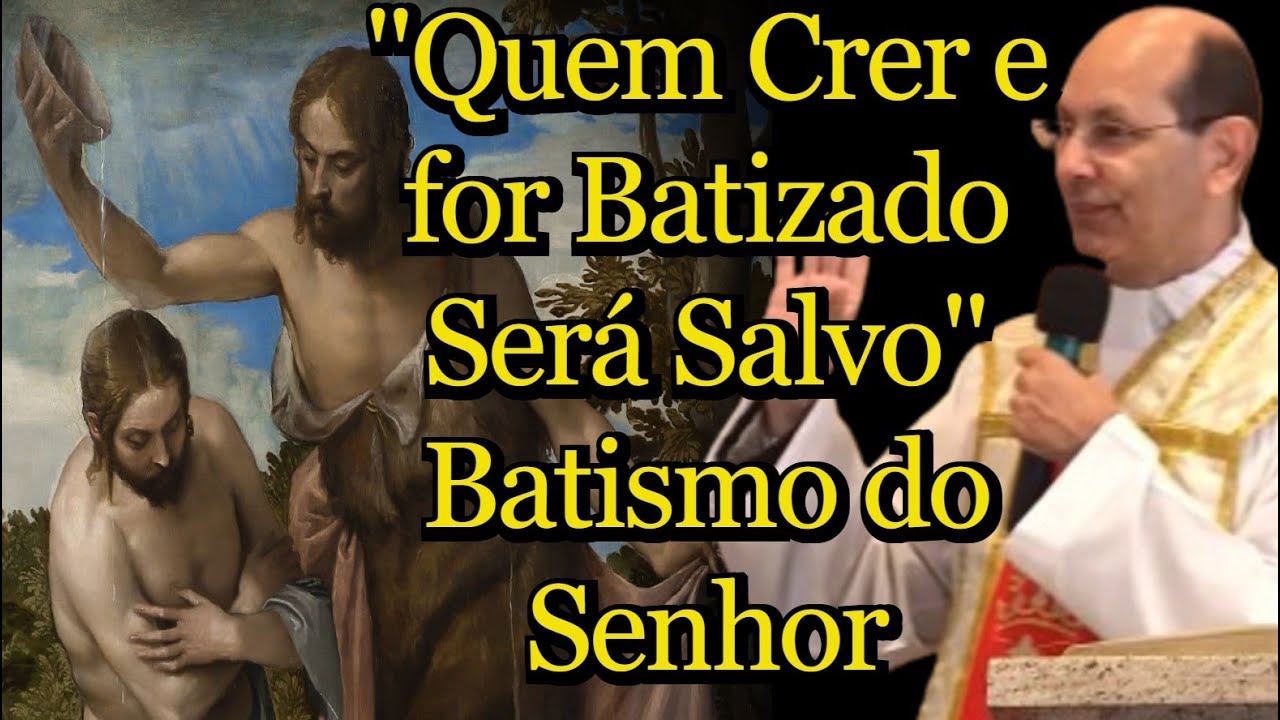 "Quem Crer e for Batizado Será Salvo" #Batismo do #Senhor - Padre Paulo Ricardo #padrepauloricardo
