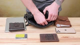 Сумка чоловіча 14486 Vintage чорна