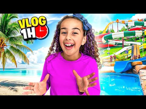 SURVIVING 7 DAYS ON AN ABANDONED BEACH - 1 HOUR VLOG!