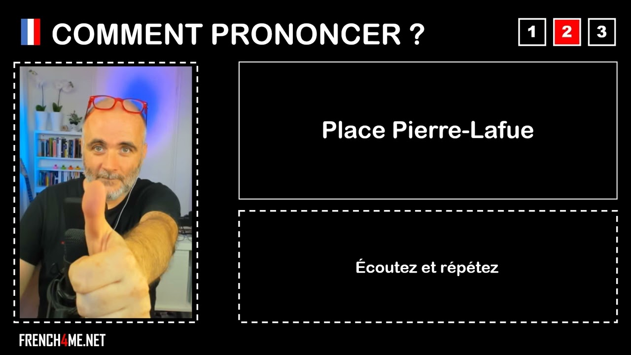 Pronuncia corretta = Place Pierre Lafue