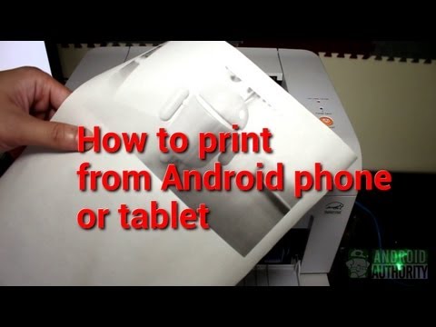 Part of a video titled How to print from your Android phone or tablet - YouTube
