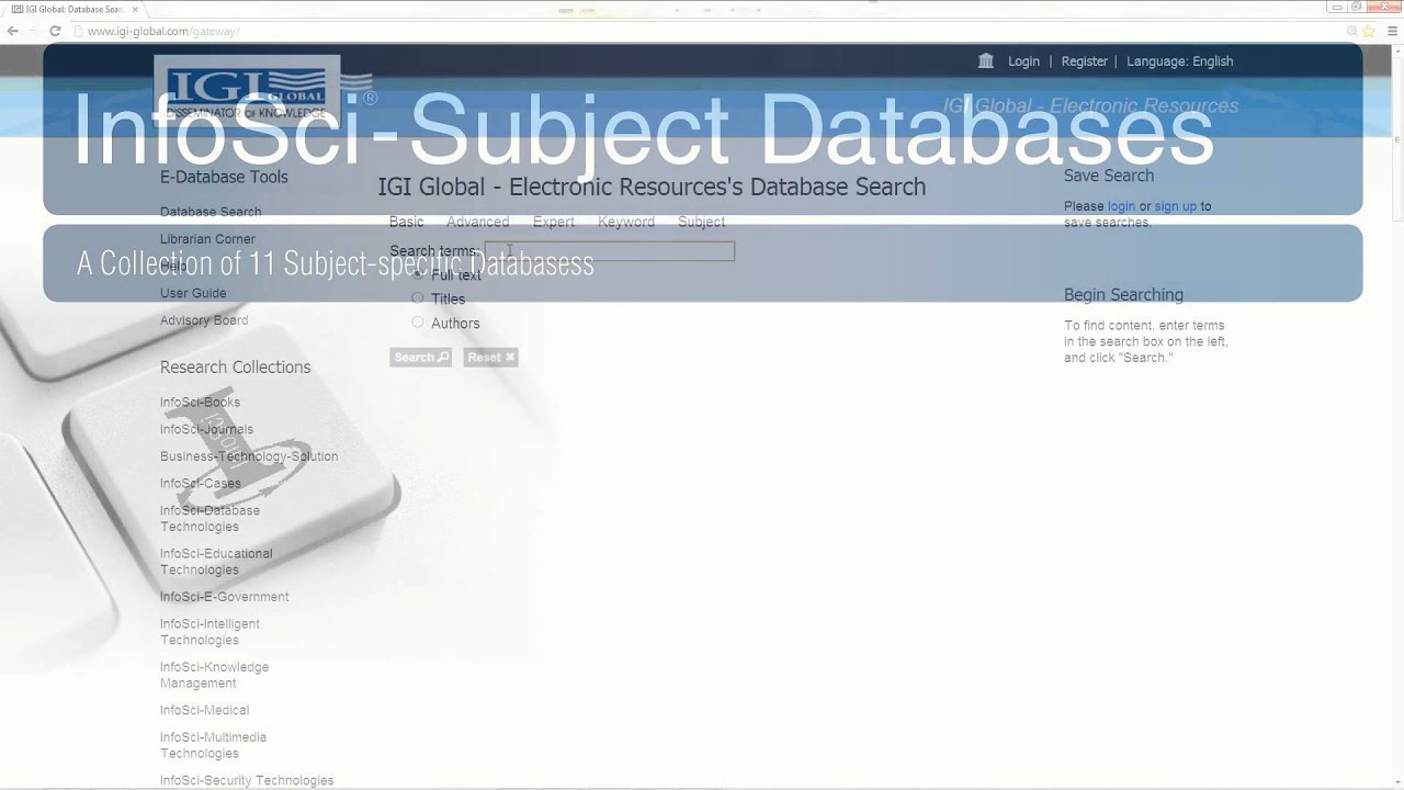 InfoSci-Subject Databases