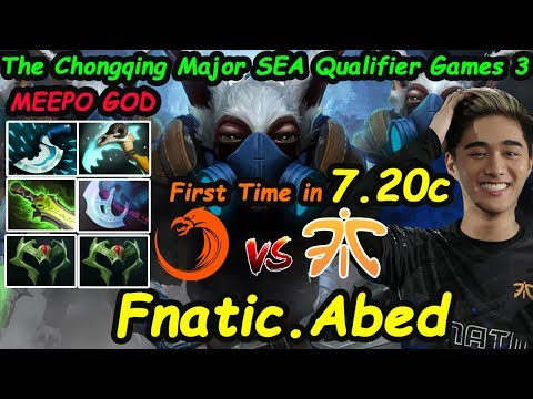 Fnatic.Abed - [Meepo]  First Time in 7.20c Vs #TNC The Chongqing Major SEA Qualifier Games3 | Dota2