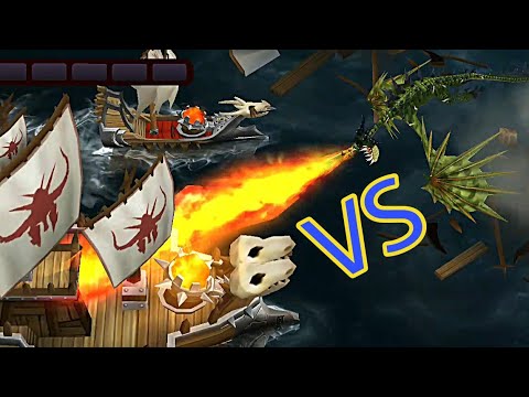 Champion Whip-Slash VS Battle Fleet 46 - Defend Berk - Dragons:Rise of Berk