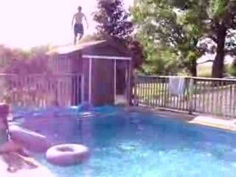 Stunt: Pool shed jump 2