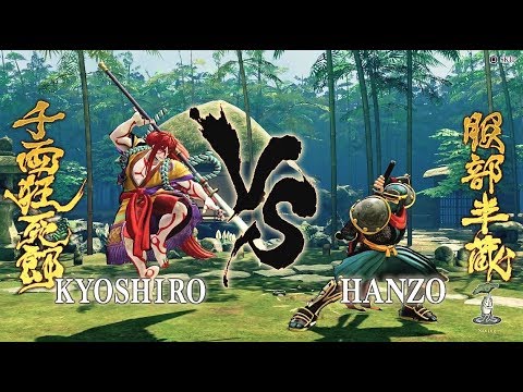 LEVEL 5 Kyoshiro Senryo VS Hanzo Hattori Samurai Shodown 2019 BATTLE TUTORIAL