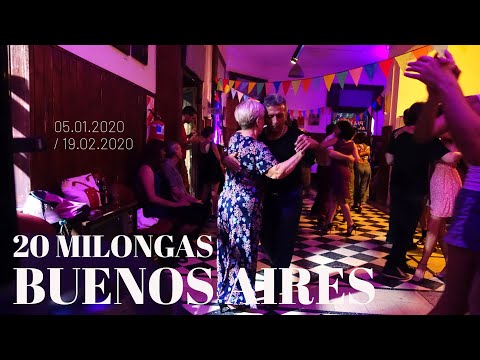 20 milongas. Tango. Buenos Aires. 2020.