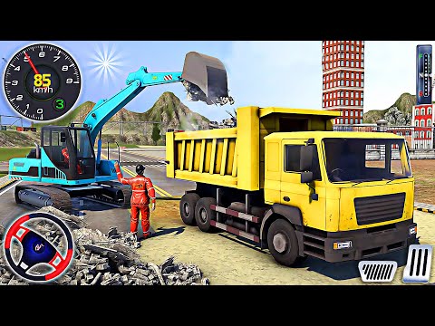 City Road Construction Game 3D - Heavy Excavator Driving Sim | Android Gameplay