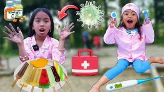Download lagu Dokter Dokteran Ambulance 💞 Drama Parodi Lucu Sakit Perut Makan Es Krim Gara-gara Gak Cuci Tangan mp3