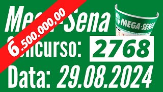 MEGA-SENA de hoje 29/08, MEGA-SENA de hoje, Mega-Sena de 29/08,