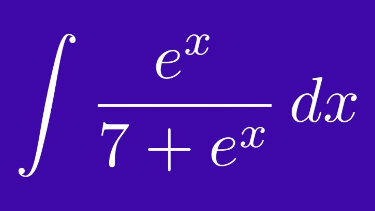 Evaluating an Indefinite Integral Involving Exponentials using a Substitution